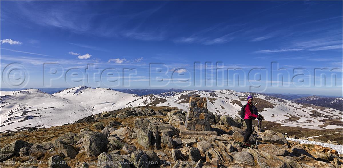 Peter Bellingham Photography View from Summit Kosciuszko NP - NSW T (PBH4 00 10609)